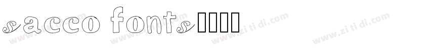 sacco fonts字体转换